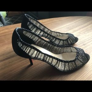 Christian Louboutin lace pumps heels